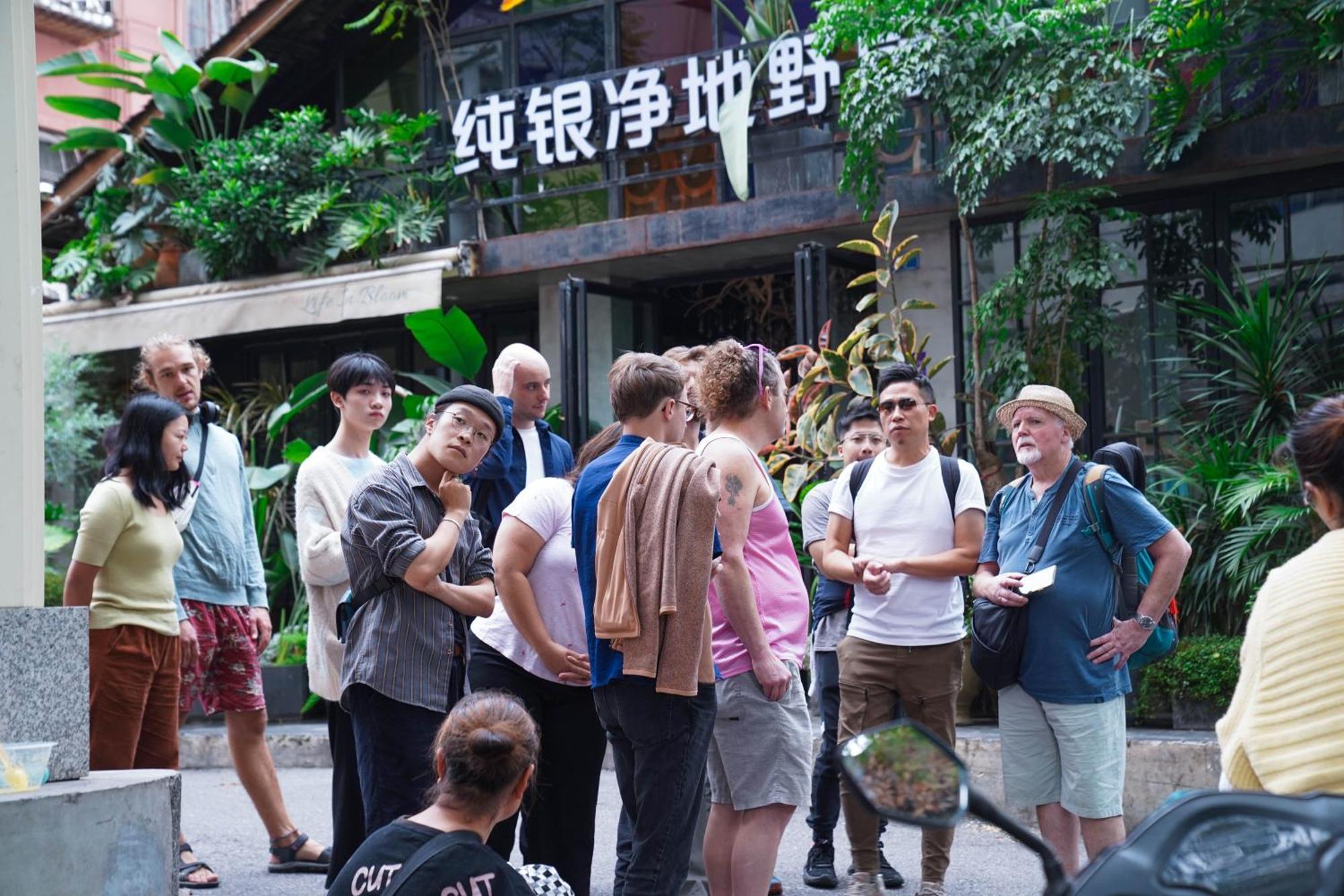 Chengdu Mix Hostel Courtyard Poshpacker Kültér fotó